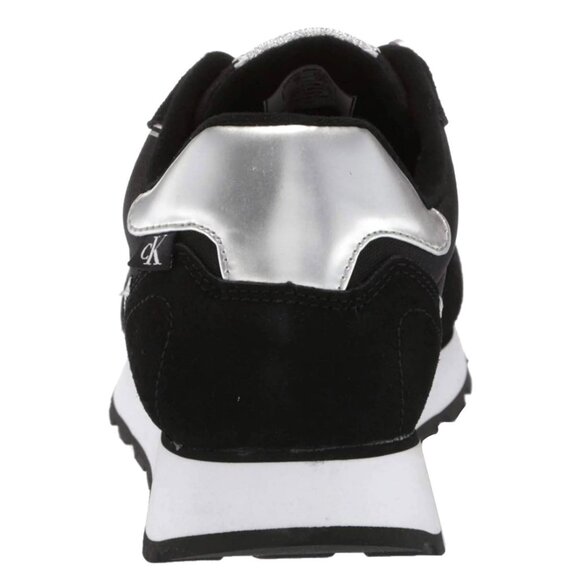 Calvin Klein EDEN Men's Low-Top Lace-Up Sneakers Black/Silver Size 8 M - Picture 6 of 9